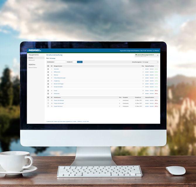 einfache Inhaltspflege